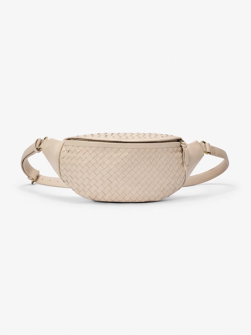 Mandrn Woven Crossbody Bag in Bone